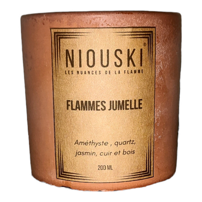 BOUGIE FLAMME JUMELLE