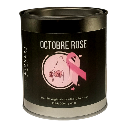 BOUGIE OCTOBRE ROSE