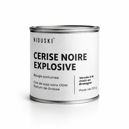 Bougie Parfumée Artisanale – Cire de Soja – Parfum de Grasse sans CMR – 200g et 40h de combustion