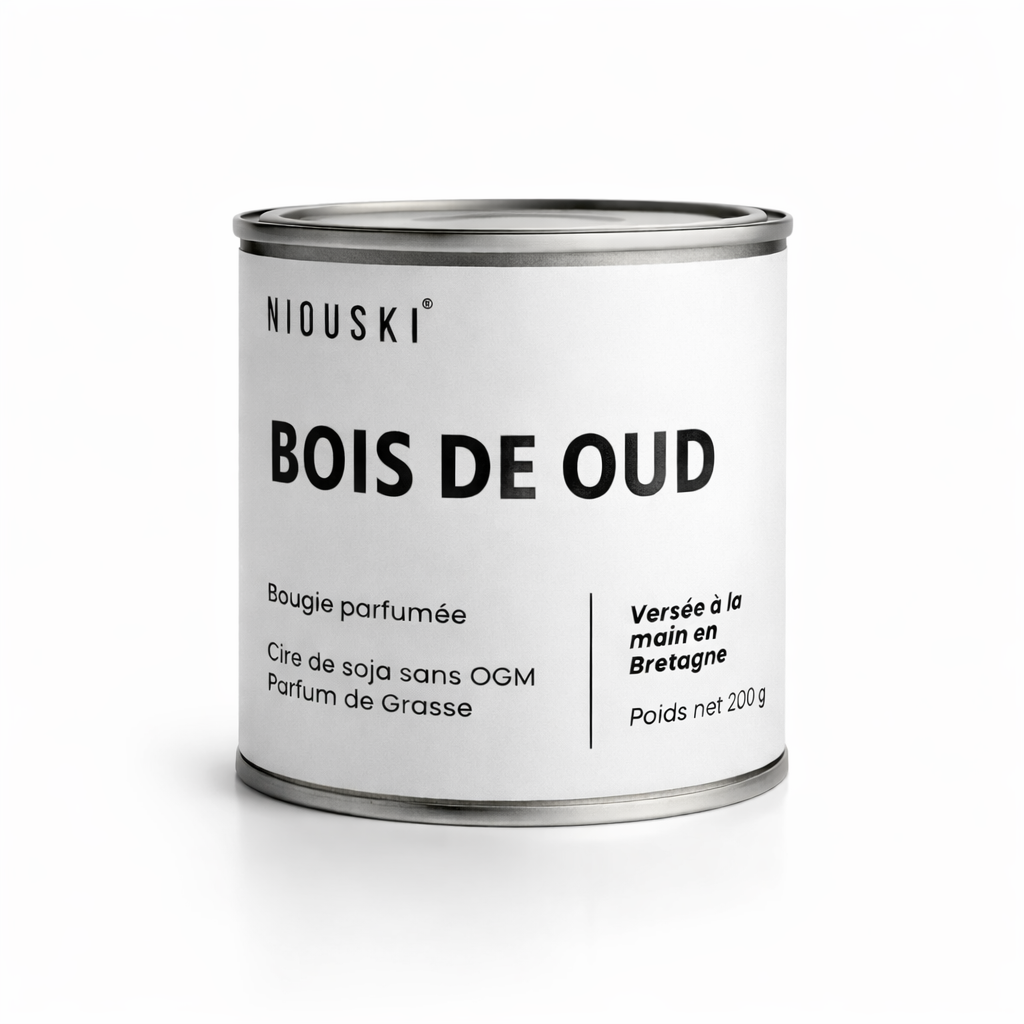 Bougie Parfumée Artisanale – Cire de Soja – Parfum de Grasse sans CMR – 200g et 40h de combustion