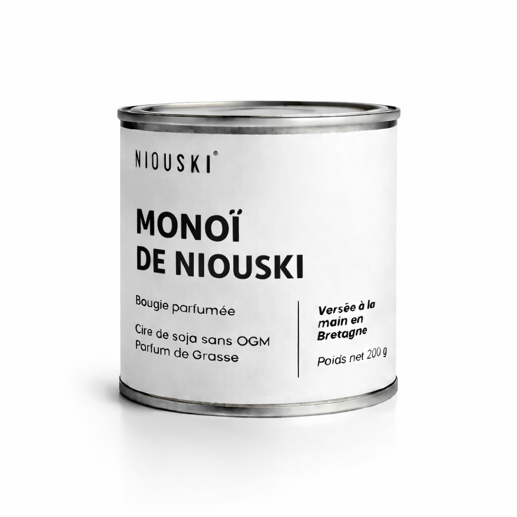 Bougie Parfumée Artisanale – Cire de Soja – Parfum de Grasse sans CMR – 200g et 40h de combustion